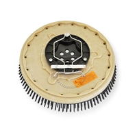 16" Steel wire scrubbing brush assembly fits TORNADO model Floorkeeper 30 (99430) 