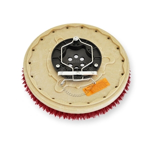 15" MAL-GRIT LITE GRIT (500) scrubbing brush assembly fits Tennant model Servomatic 17