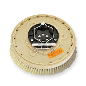 16" White Tampico brush assembly fits Tennant model 480, 1480 