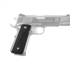 Hogue Colt, 1911 Government Magrip Kit Aluminum Checkered, Flat Mainspring Matte Black Anodized