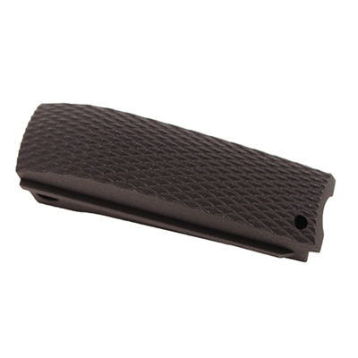 Hogue Colt, 1911 Government Mainspring Housing Aluminum Checkered Arched Matte Black Anodized