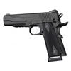 Hogue 1911 Government/Commander 3/16" Thin Grips Aluminum Checkered Matte Black Anodized