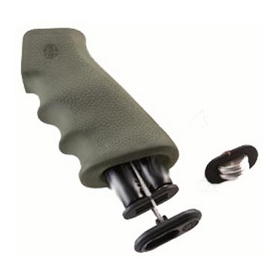 Hogue AR-15 Rubber Grip w/Storage Kit Olive Drab Green