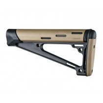 AR-15 / M16: OverMolded Fixed Buttstock (Fits A2 Buffer Tube) - FDE