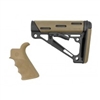 AR-15/M-16 2-Piece Kit Flat Dark Earth - Grip and Collapsible Buttstock - Fits Mil-Spec Buffer Tube