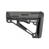 AR-15 / M16: OverMolded Collapsible Buttstock (Fits Mil-Spec Buffer Tube) - Slate Grey