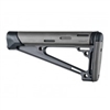 AR-15 / M16: OverMolded Fixed Buttstock (Fits A2 Buffer Tube) - Slate Grey