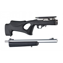 Hogue 10/22 Takedown Thumbhole .920" Diameter Barrel Rubber OverMolded Stock Black