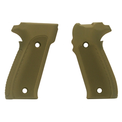 Hogue Sig P226 Grips Checkered Aluminum Matte Green Anodized