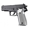 Hogue Sig P226 Grips Checkered Aluminum Brushed Gloss Clear Anodized