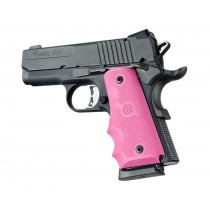 Hogue Colt Officers Rubber Grip with Finger Grooves Pink