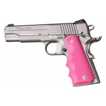 Hogue Colt Government Rubber Grip with Finger Grooves Pink