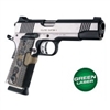 Green Laser Enhanced Grip for 1911 Govt. Model: Piranha G10 - G-Mascus Dark Earth