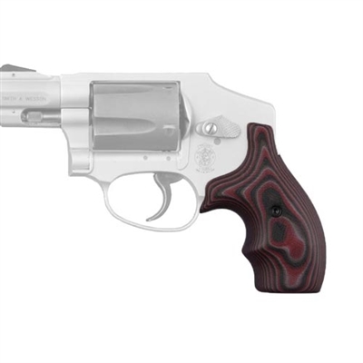 Hogue S&W J Frame Round Butt Grip Bantam G-10 G-Mascus Red Lava