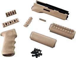 AK-47/AK-74 Standard Chinese and Russian - Kit - OverMolded Grip and Forend Flat Dark Earth