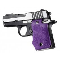 Hogue Sig P938 Rubber Grip Ambidextrous, Finger Grooves, Purple