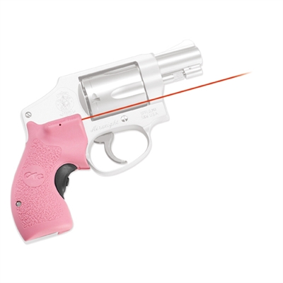 Crimson Trace Smith and Wesson J-Frame Round Butt Lasergrip, Front Activation-Pink