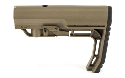 Mission First Tactical, Battlelink Stock, 6 Position, Commercial, Minimalist, M4 Collapsible Stock, Scorched Dark Earth