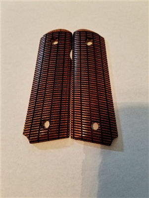 Morning Wood Custom Grips Cherry Linear Etched for 1911 Full Size and Government Models