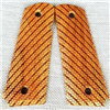Morning Wood Custom Grips Cherry Rope Weave Etched for 1911 Full Size and Government Models