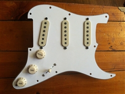 SMOKEY B'S 57 REISSUE STRAT PICKGUARD WITH SEYMOUR DUNCAN ANTIQUITY TEXAS HOT PICKUPS