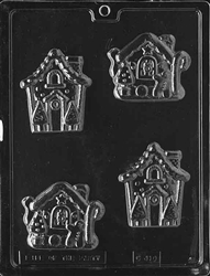 Gingerbread House Chocolate Mold Christmas Holiday Winter Children