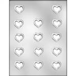 1-1/4" Filigree Heart Chocolate Mold wedding anniversary Valentine