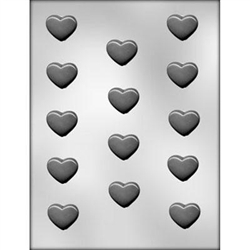 1-1/4 Inch Plain Heart Chocolate Mold