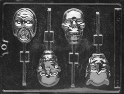 Scary Faces Lolly Mold