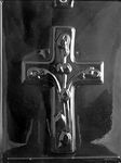 Medium Cross with Flowers Mold