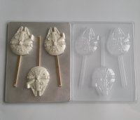 Millenial Falcon Lollipop sucker Chocolate Mold Star Wars Hans Solo