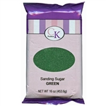 Green Sanding Sugar - 16 Ounce Bag