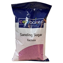 Fuchsia Sanding Sugar 16 Ounce Bag 7500-78300F Easter wedding girl birthday