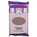 Rainbow Sanding Sugar - 16 Ounce