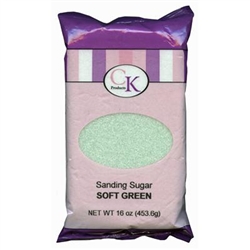 Soft Green Sanding Sugar - 16 Ounce Bag