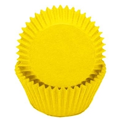 Yellow Round Baking Cups