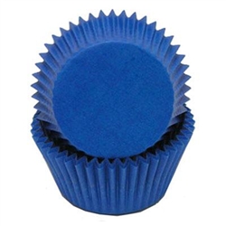 Blue Round Baking Cups