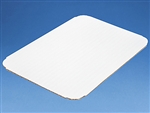 9-13/16" X 7-1/4" White Rectangle Cake Pad