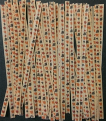 4" Autumn Paper Twist Ties - 50 Pack