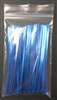 4" Blue Metallic Twist Ties - 100 Pack