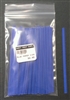 4" Blue Paper Twist Ties - 100 Pack