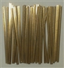 4" Gold Paper Twist Ties - 50 Pack