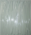 4" White Metallic Twist Ties - 50 Pack