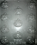 1-5/8" Pumpkin Chocolate Mold Halloween fall Thanksgiving fruit vegetable