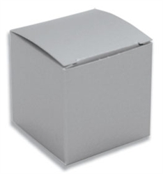 Medium Silver Lustre Truffle Box- 5 Pack