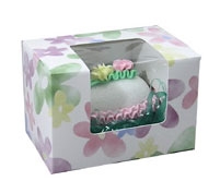 Quarter Pound Watercolor Daisy Window Candy Boxes