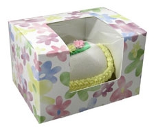 One Pound Watercolor Daisy Window Candy Boxes