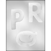 4" Letters P-Q-R Mold