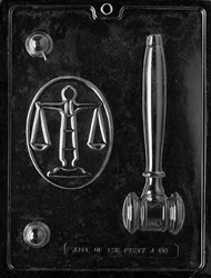 Legal Kit Chocolate Mold J088 lawyer judge gavel