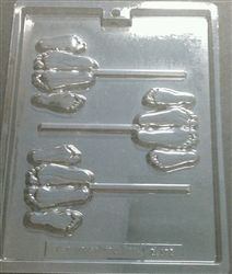 Footsie Lollipop Chocolate Mold